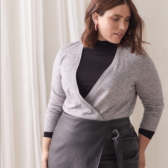 Addition Elle Sweaters - Wrap Style Sweater